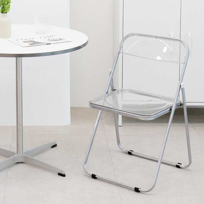 코멧 미드센추리 인테리어 접이식 아크릴 의자