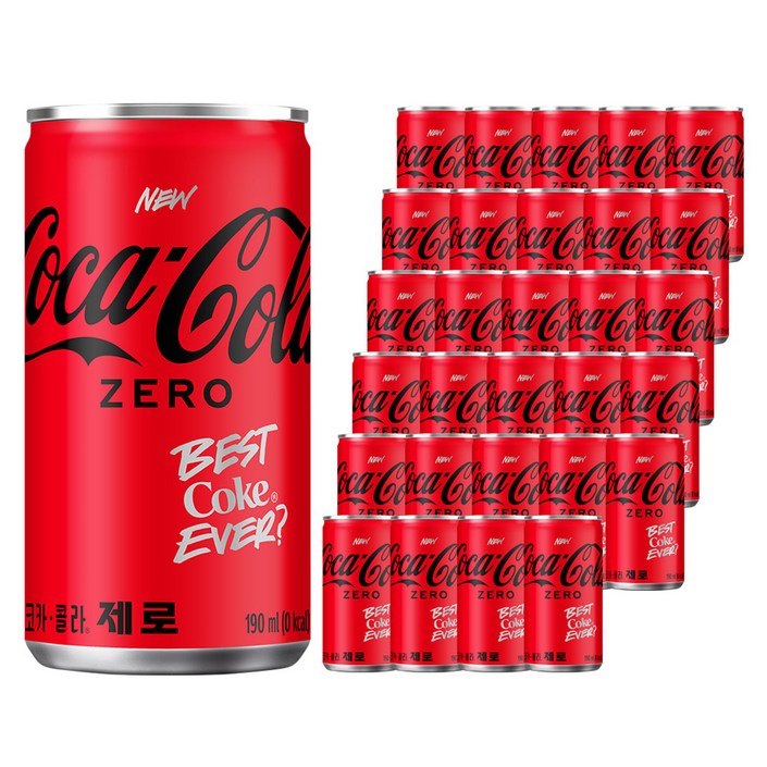 코카콜라 제로, 190ml, 30개