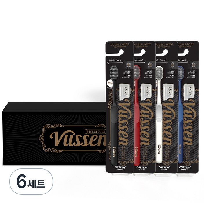 뷰센 더블와이드 칫솔 보호캡, 4개입, 6개
