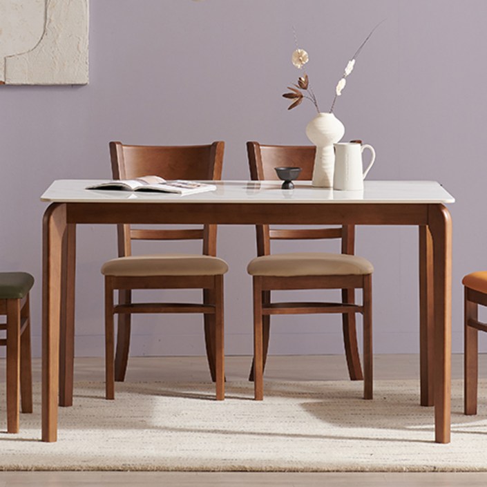 잉글랜더 세레니티 통세라믹 원목 식탁 방문설치