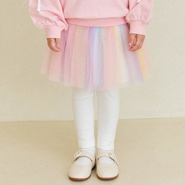 헤이미니 여아용 레인보우 드림 스커트 레깅스