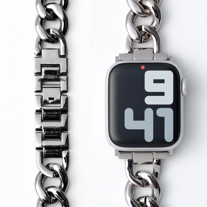 누아트 애플워치 호환 슬림 체인 메탈 밴드 스트랩