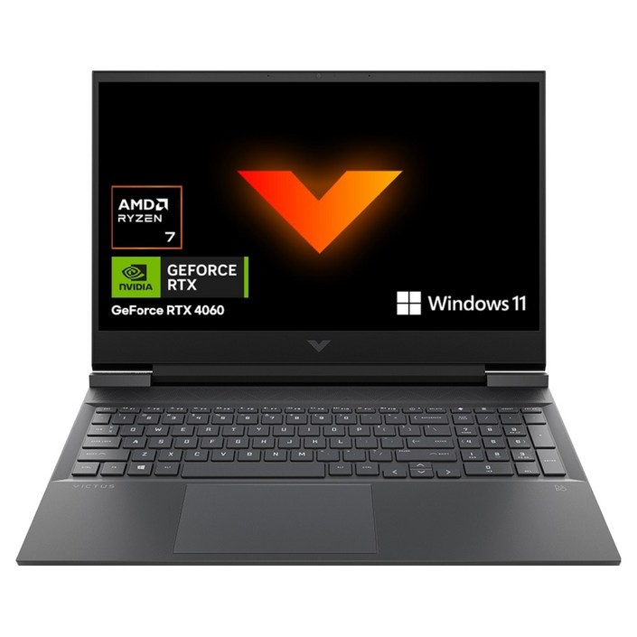 HP 2025 빅터스 15 라이젠7 라이젠 8000 시리즈 지포스 RTX 4060, Mica Silver, 512GB, 16GB, WIN11 Home, 15fb3113AX