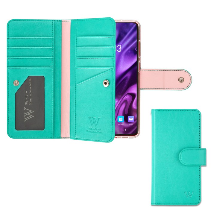 에스엠모바일 블론드컬렉션 수제 카드지갑 다이어리 휴대폰 케이스  핸드스트랩