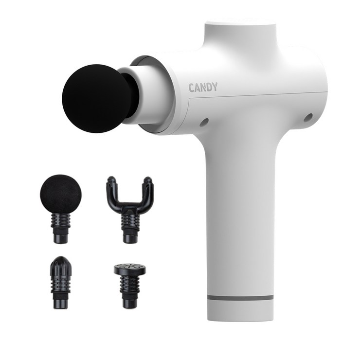 제스파 캔디 전신 무선 자동 마사지건 올화이트 ZP2955