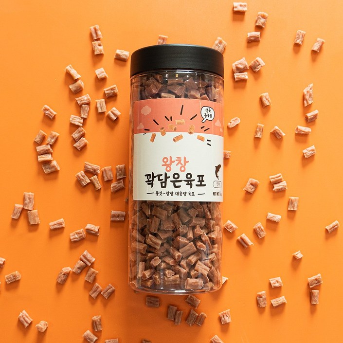 펫라벨 왕창 꽉담은육포, 강아지간식 1,000g, 1개, 1kg, 연어