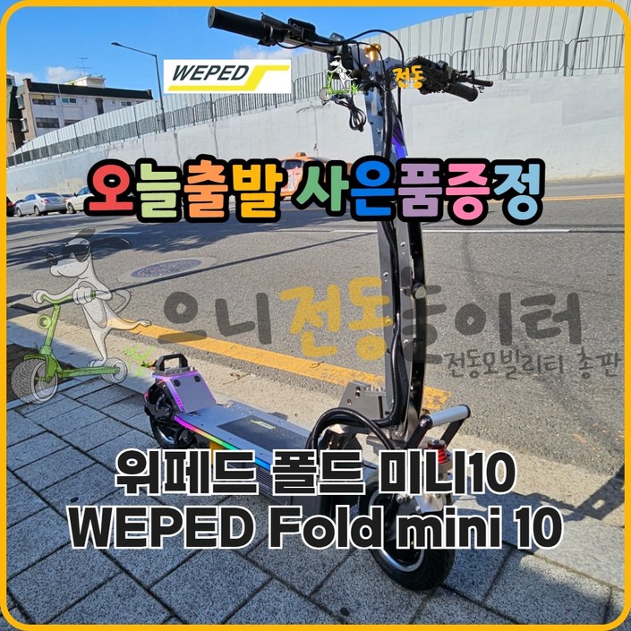 사은품증정 오늘출발 위페드 폴드 미니 10 WEPED FOLD MINI 10 다크실버 전동킥보드