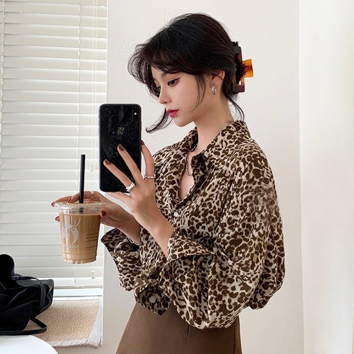 메이킹유 JY05010레오파드셔츠