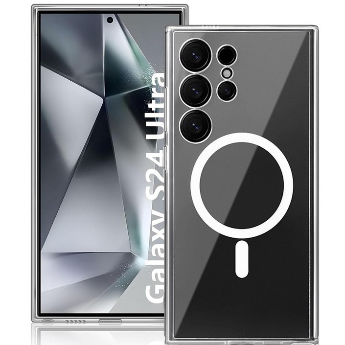 헤미션 갤럭시 S24 울트라 투명 맥세이프 케이스 메탈링 무선 충전독일 바이엘 소재 MagSafe SMA24 헤미션 갤럭시 S24 울트라 투명 맥세이프 케이스 메탈링 무선 충전독일 바이엘 소재 MagSafe SMA24