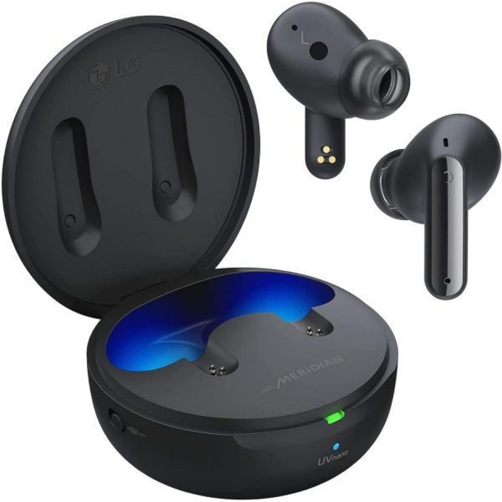 LG TONE Free True Wireless Bluetooth FP9 UVnano 충전 케이스 포함 액티브 노이즈 캔슬링 이어버드 블랙