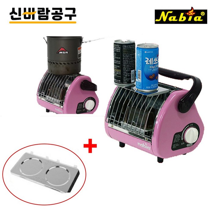 나비아 캠핑난로 SGH210열차단판낚시난로 가스히터 가스난로 부탄난로, 1개