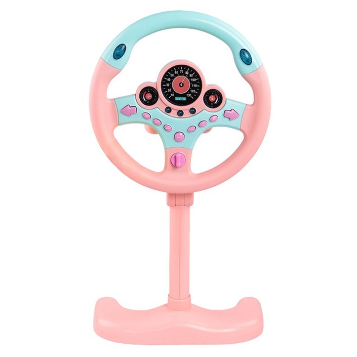 유아용 자동차 운전놀이 장난감핸들 KC인증, 핑크, 1개