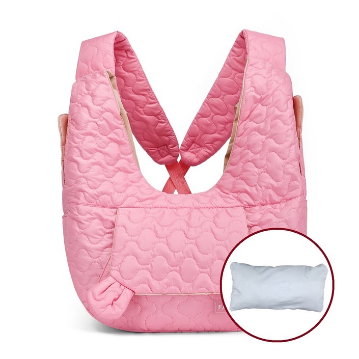 라온티 반려동물 슬링 캐리어 X자 교차 스트랩이너쿠션