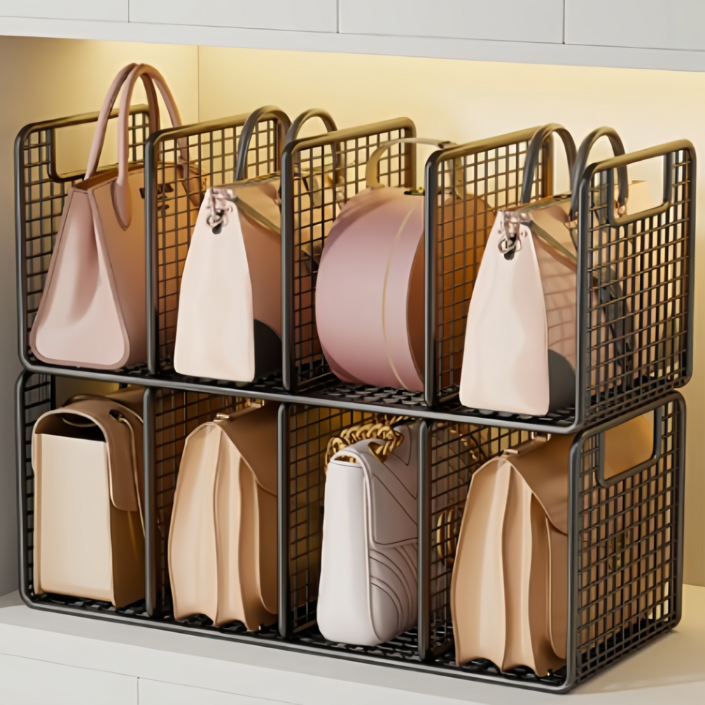 융풍 수납정리함 가방보관함 가방 수납장 수납장 선반 가방 정리함 가방 정리대