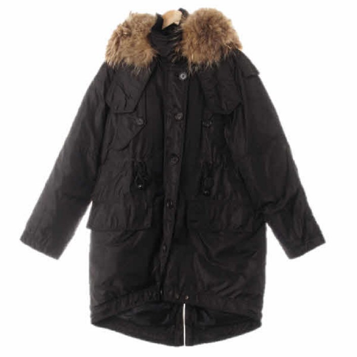 0202 마쥬 블랙 구스다운 퍼배색사파리패딩점퍼 8288160