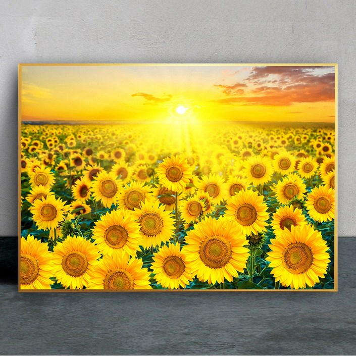 화색갤러리 인테리어 115 해바라기 그림 액자 프리미엄 집들이 개업 선물 액자