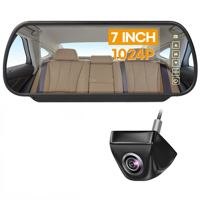 7인치 룸미러 모니터 CCD급 후방카메라 풀세트 고급형