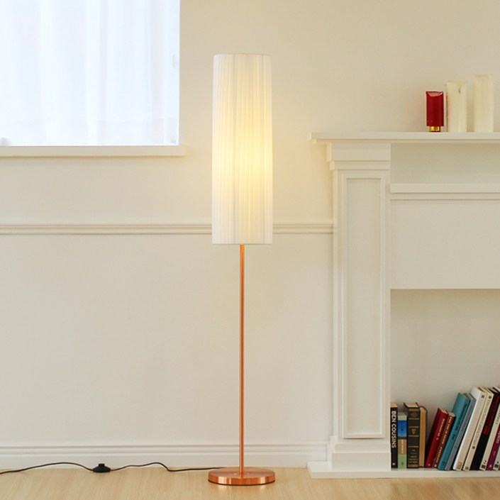 심플 셔링 장스탠드 로즈골드 전구무료증정, 단일색상