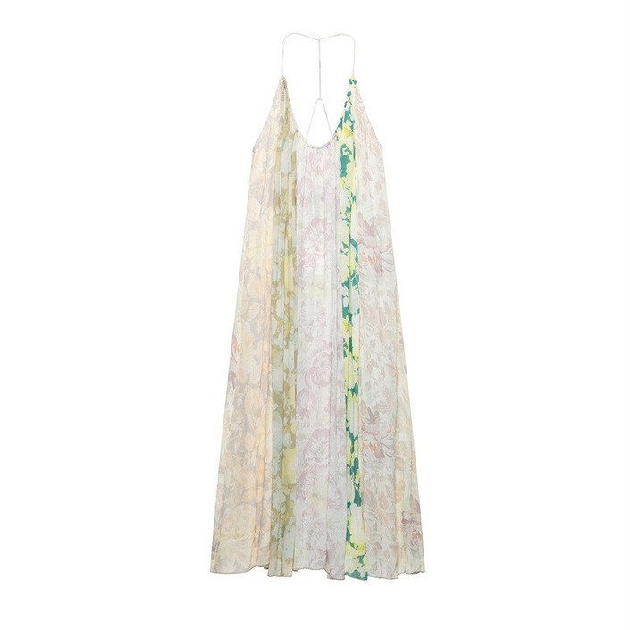 자라 ZARA 꽃 프린트 패치 나시 원피스 2826127