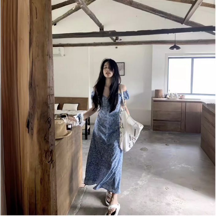 휴양지원피스 쉬폰롱원피스