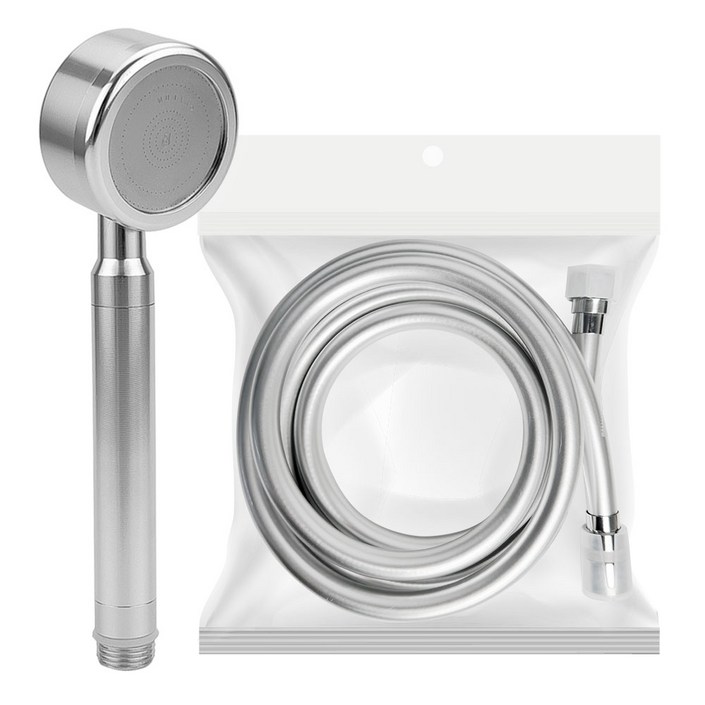 크리썸 알루미늄 고압 수압상승 절수 샤워기 헤드  360호스세트