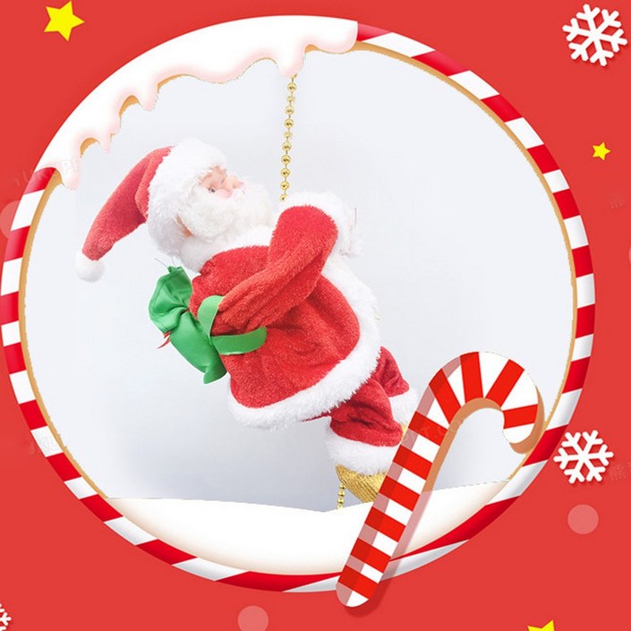 줄타는 산타 크리스마스트리장식 산타인형 크리스마스소품