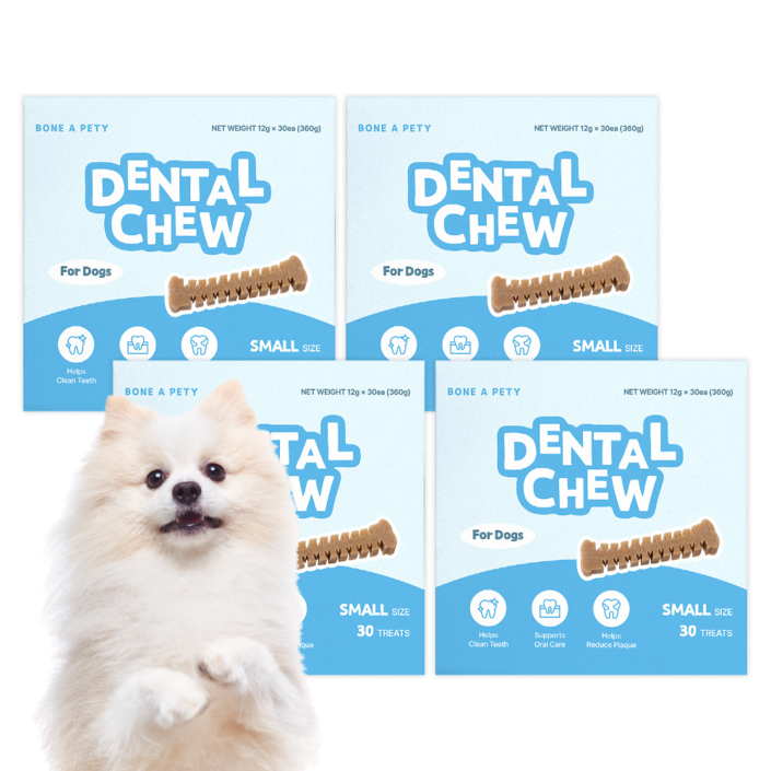 본아페티 강아지껌 덴탈츄 치석 치태 제거용 기호성 높은 애견껌 구내염 락토페린 함유 개껌, 기호성 높음, 12g, 120개