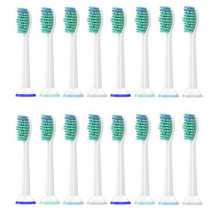필립스 호환 전동칫솔모 HX6512 HX6530 HX6535 호환 리필모 토비메모리, 16개, 필립스 호환모