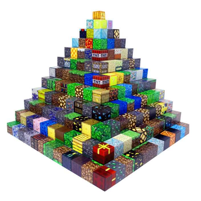 KC 마크 게임 픽셀 랜덤자석블럭 마그네틱 장난감 네오 큐브 블록 교구 피규어 세트