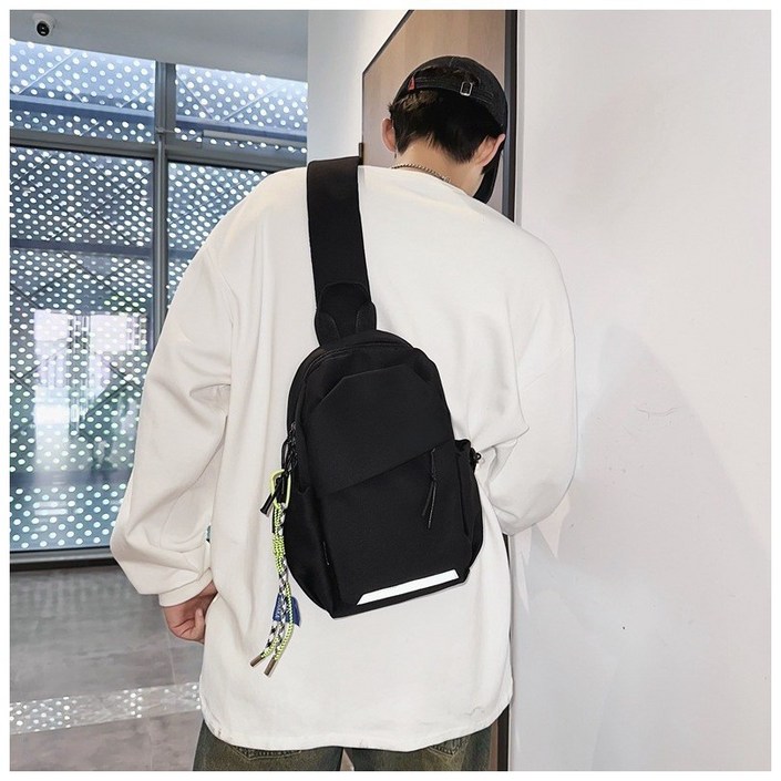 킹도리 크로스 슬링백 힙색 ONESIZE가로19cmx세로30cmx폭10cm