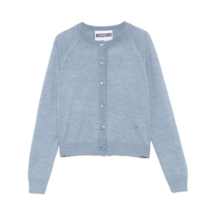 모스키노 크루 넥 가디건