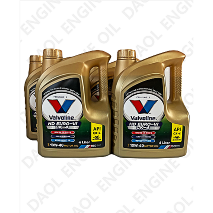 발보린 유로6, HD EURO6 10W40, CK4, 대형디젤용 4LX4EA 한박스
