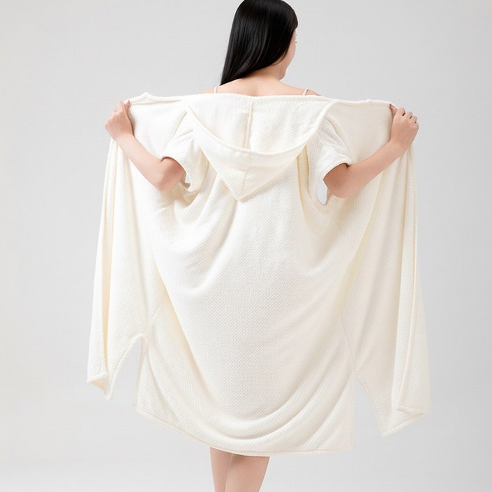 부드러운 여성 가운  목욕 타월 헤어 타올 원피스