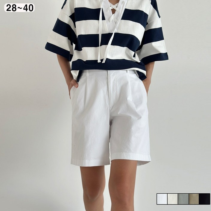 치노 와이드 반바지 쇼츠