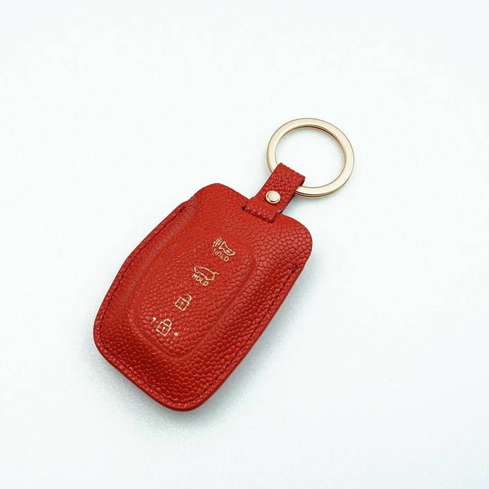 파라코리아 가죽 스마트키케이스 현대차용 캐스퍼,투싼TL,LF쏘나타,아반떼AD,쏘나타뉴라이즈등사피아노무늬캐비어무늬, 레드, 현대 타입D1 캐비어