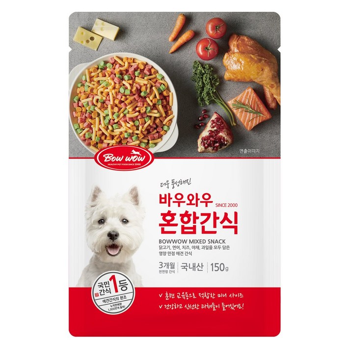 바우와우 혼합 간식 150g 바우와우 혼합 간식 150g