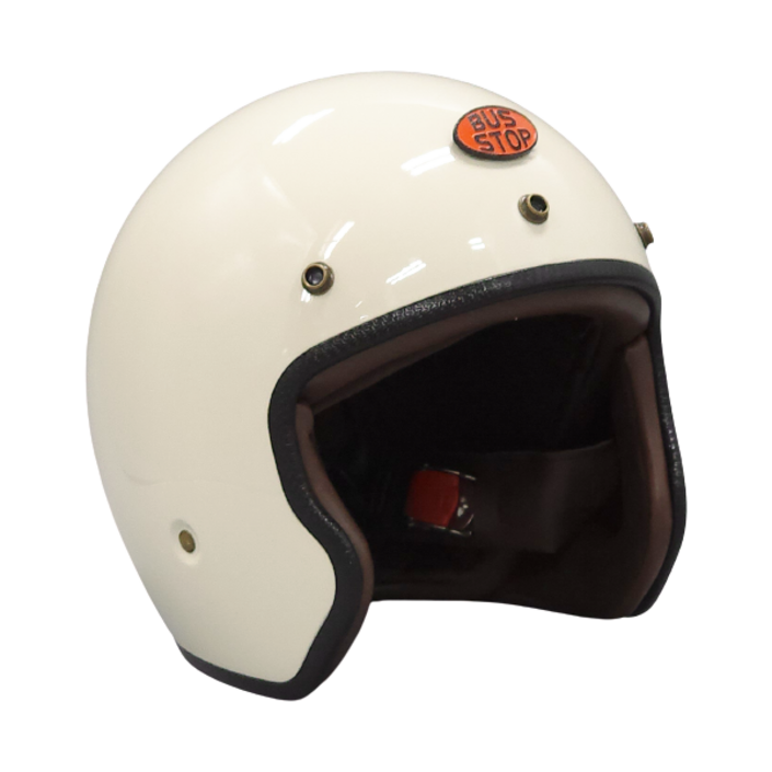 버스스탑 Lucente(루첸테) 소두핏 클래식 오토바이 스쿠터 베스파 신형 헬멧, 유광아이보리 20221128