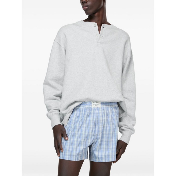 아크네 스튜디오 로고 자수 스웨트셔츠