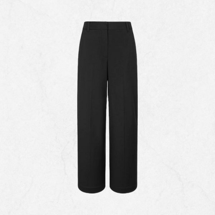 국내정품 빈폴 BEANPOLE LADIES B. my 시그니처 세미 와이드 팬츠  블랙 2413466