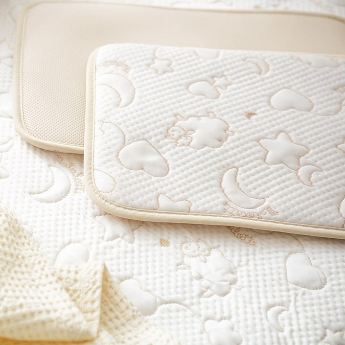 마롤로뜨 아기 베개 듀라론 씬필로우 냉감 베개 유아 신생아 여름 쿨베개, 크리미드림