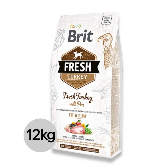 브릿 프레쉬 생육사료 피트앤슬림 터키, 1개, 12kg, 칠면조