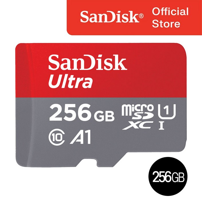 샌디스크 코리아 공식인증정품  마이크로 SD 카드 SDXC ULTRA 울트라 QUAC 256GB
