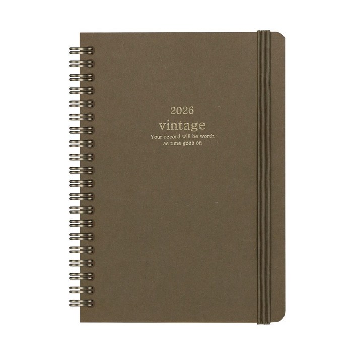 양지사 2026 빈티지 다이어리, 모카