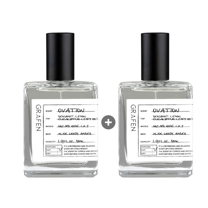 11 그라펜 오 드 퍼퓸 50ml 오베이션  시트러시 우디 향, 2개, 50ml