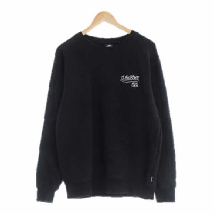 6311 디키즈 블랙 면혼방 가슴자수로고라운드넥맨투맨 [95]