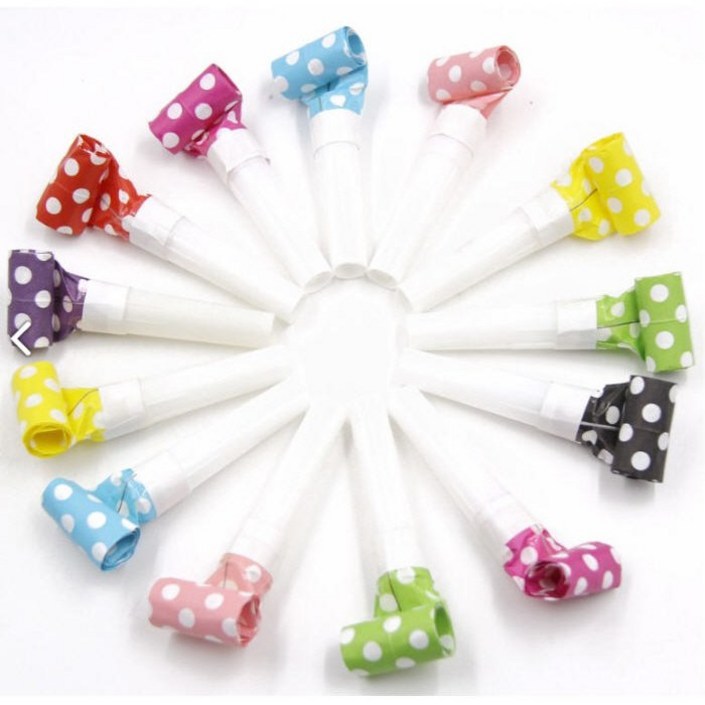 코끼리 피리 5color 10개 세트 파티용품 파티 피리 삑삑이 코끼리 나팔