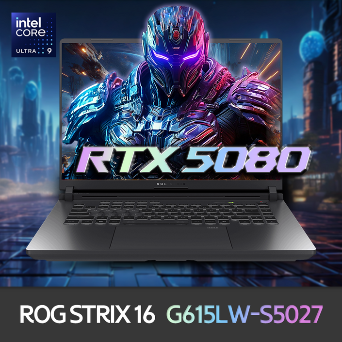 ASUS ROG STRIX G16 G615LWS5027, G615LWS5027, Free DOS, 64GB, 8TB, 이클립스 그레이