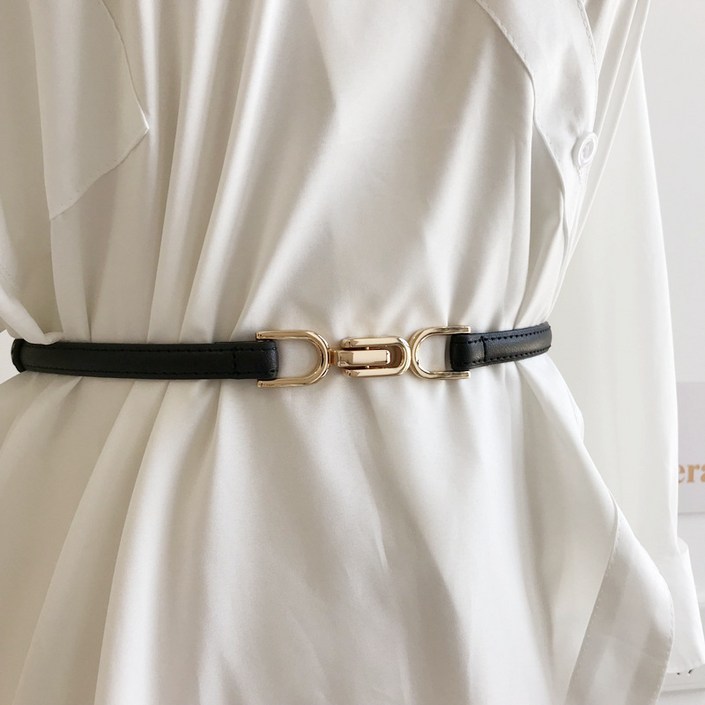 소울린느 명품디자인 원피스 코트 사이즈 조절 가능 레이어드 벨트 5colors