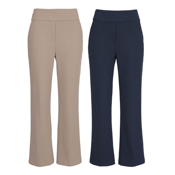 투엘라 11 뱃살 제로 빅밴드 여성 골프 부츠컷 팬츠 숏롱기장 S2XL 데일리핏 스판 세미부츠컷 6color 자체제작 2ELA