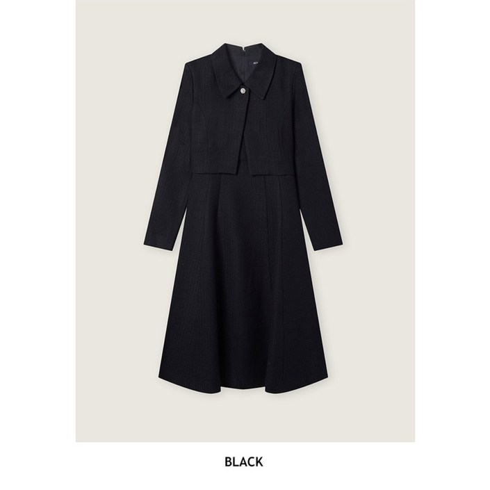 로엠 카라 자켓형 롱 원피스 RMOWF49S13